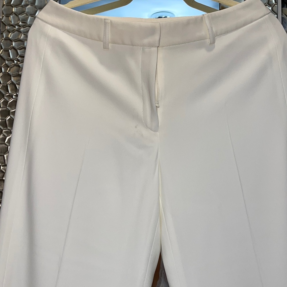 Tristan White Wide Cut Suit Pants
